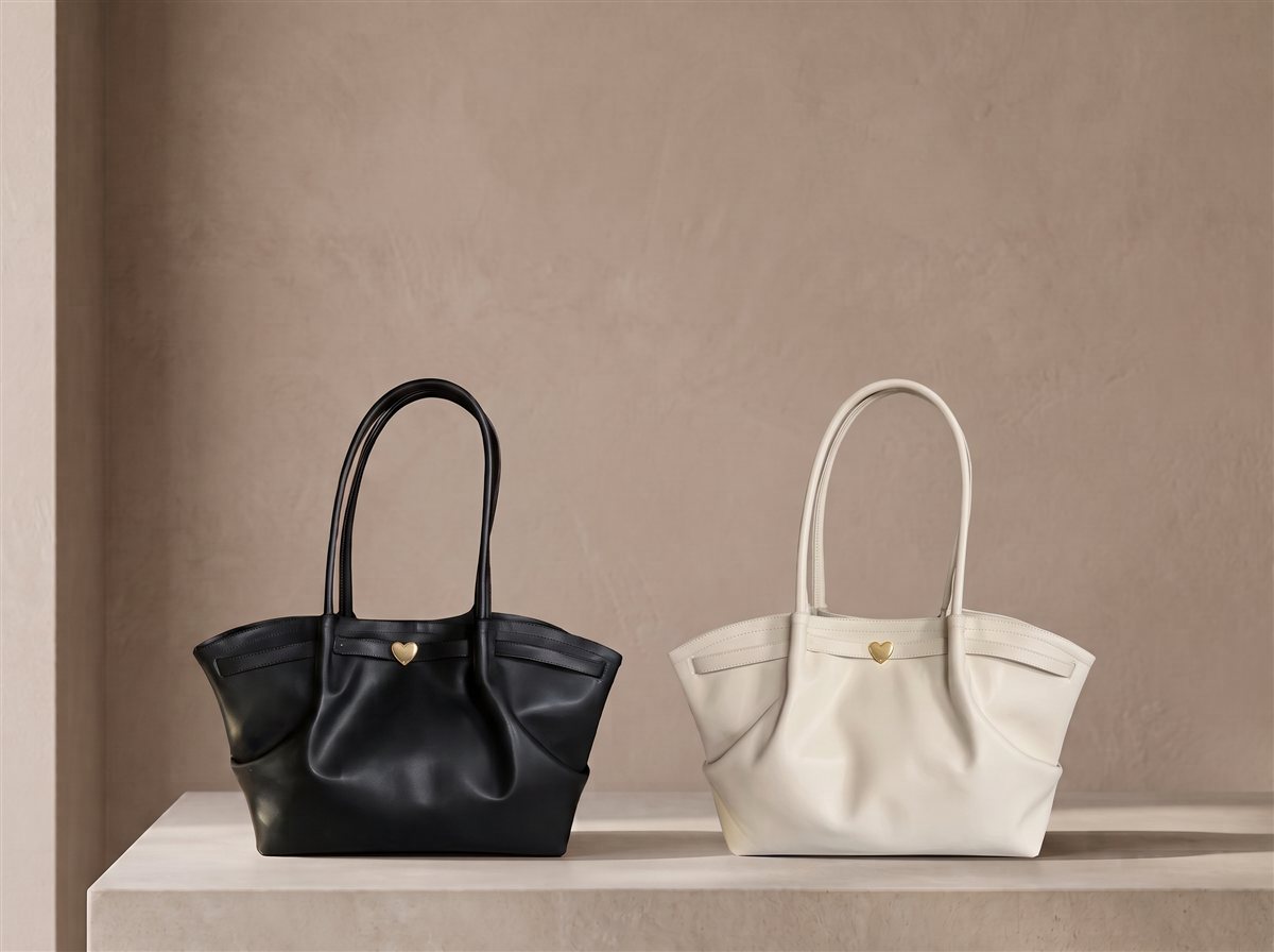 Bolsas tote estructuradas en negro y blanco