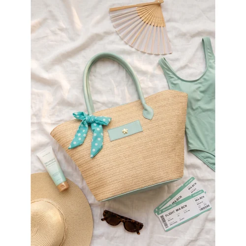 Bolsa tote Alcíone con letras metálicas personalizadas