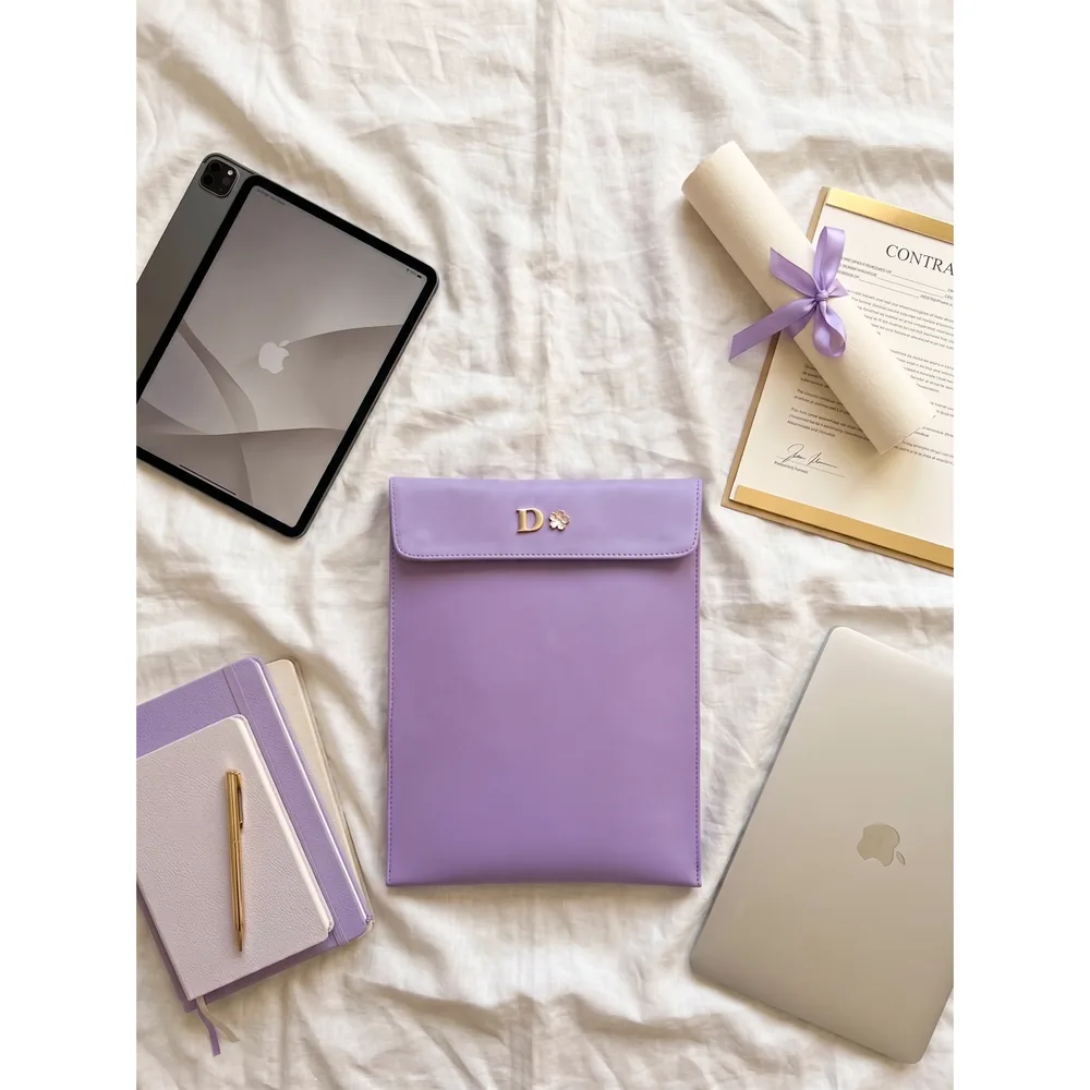 Funda — bolsa personalizada con letras metálicas