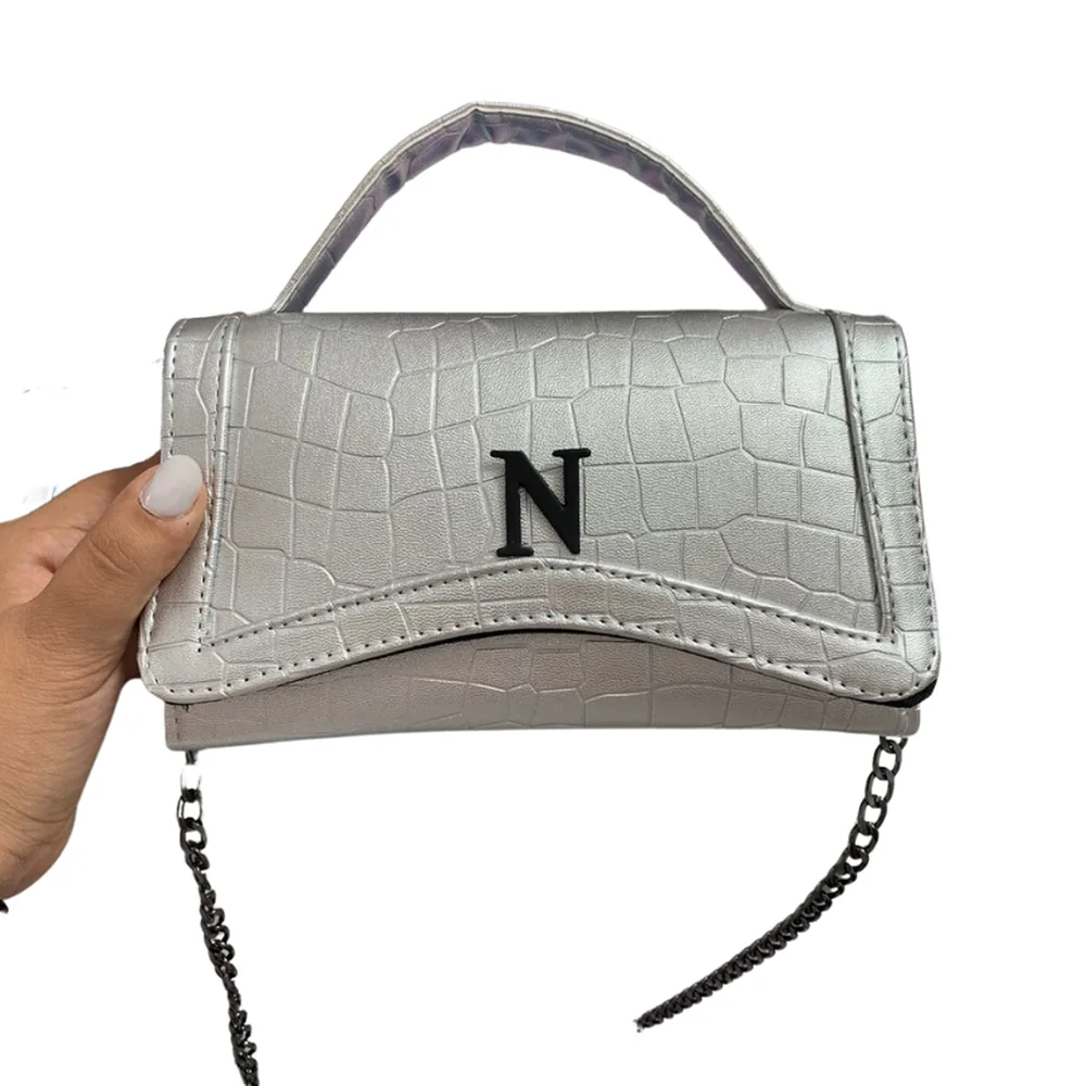 Glamour — bolsa personalizada con letras metálicas