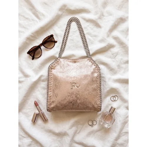 Bolsa Hebe personalizada con letras metálicas