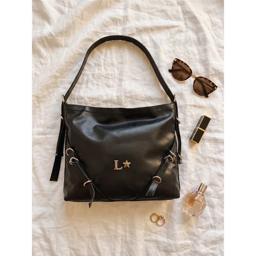 Bolsa Perséfone personalizada con letras metálicas