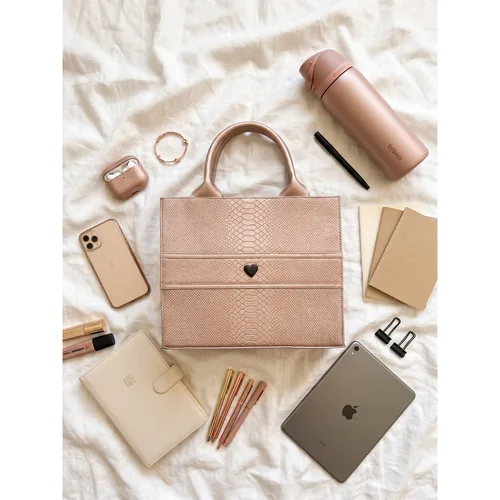 Bolsa Temis Midi personalizada con letras metálicas