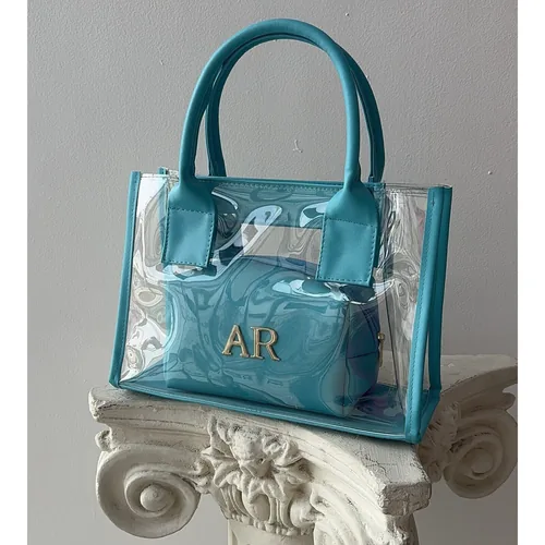 Bolsa Tote Micaela personalizada con letras metálicas